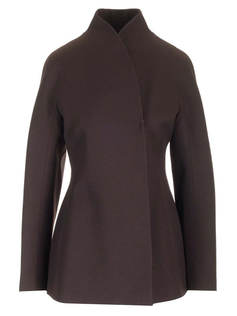 Fendi High-Neck Wrapped Tailored Jacket – On Sale Now with Up to