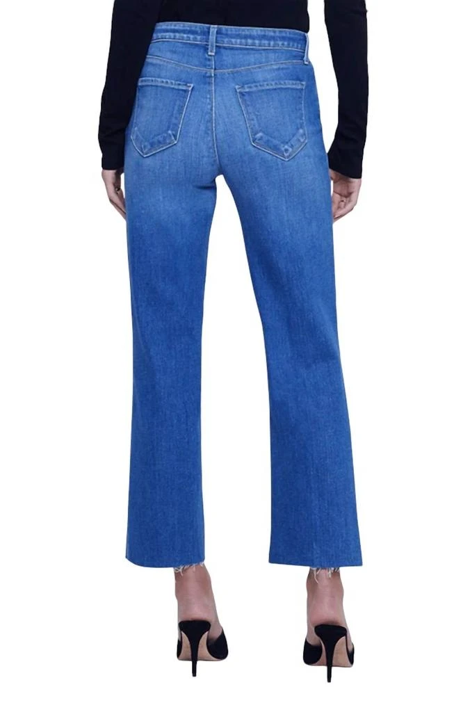 L'Agence Wanda Crop Wide Leg Jean In Bordello 2