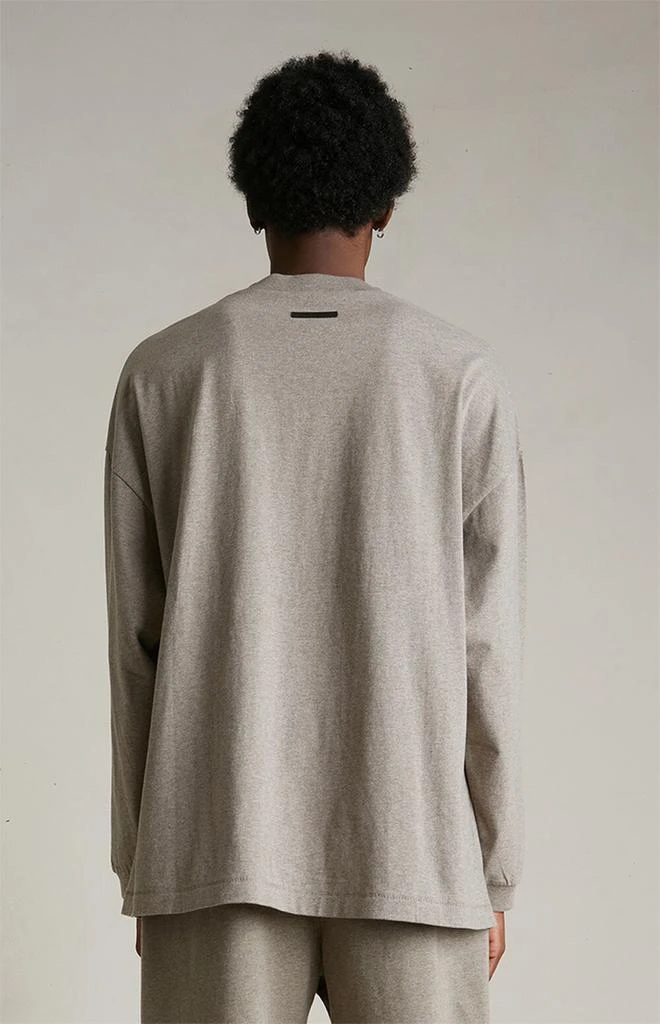 Essentials Heather Grey University Long Sleeve T-Shirt 4