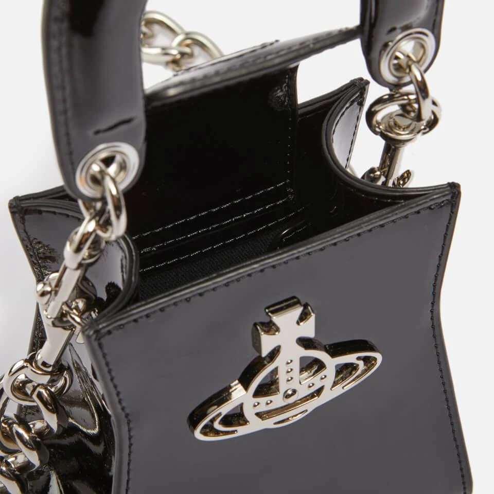Vivienne Westwood Vivienne Westwood Kelly Small Patent-Leather Tote Bag 4