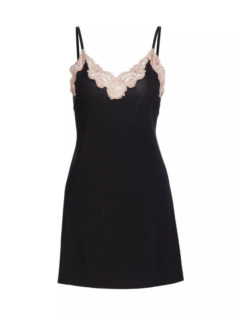 Josie Imagine Lace Jersey Slip Minidress 1