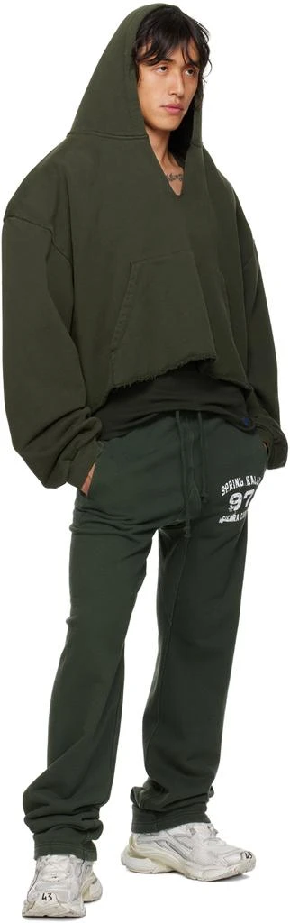 GREG ROSS SSENSE Exclusive Green Sweatpants 4