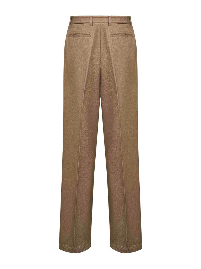Shop Dries Van Noten Pleated Straight-Leg Pants on Sale at