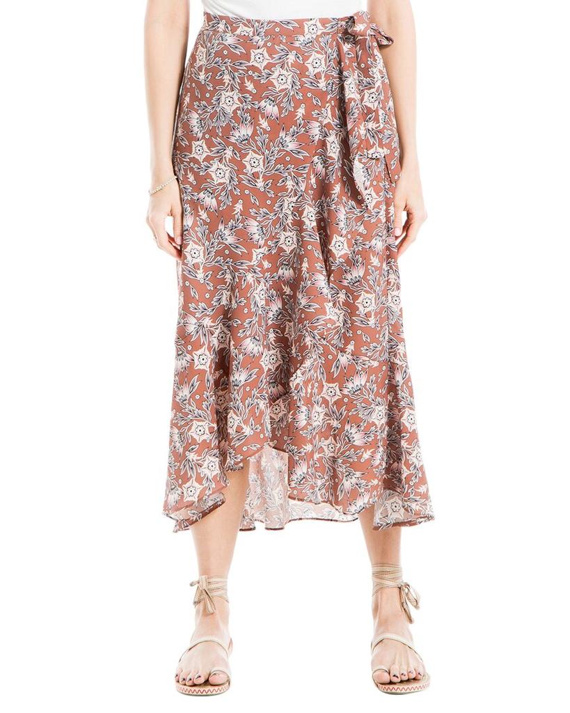 Max Studio Max Studio Crepe Maxi Ruffle Skirt