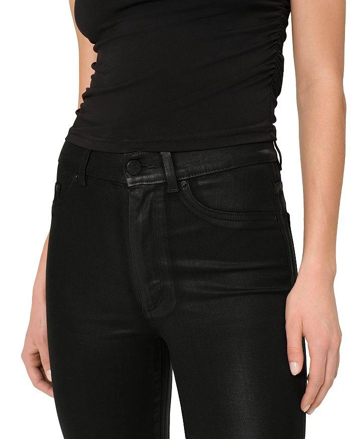 DL1961 Halle Instasculpt High Rise Straight Leg Jeans in Black Coat 5