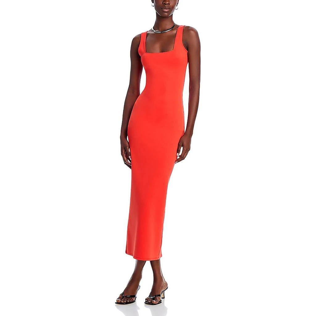 Good American Womens Square Neck Tank Maxi Dress 1