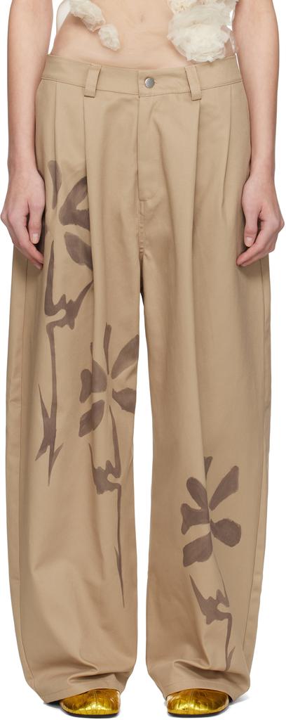 J.Kim Gray Anton Belinskiy Edition Organza Petal Trousers
