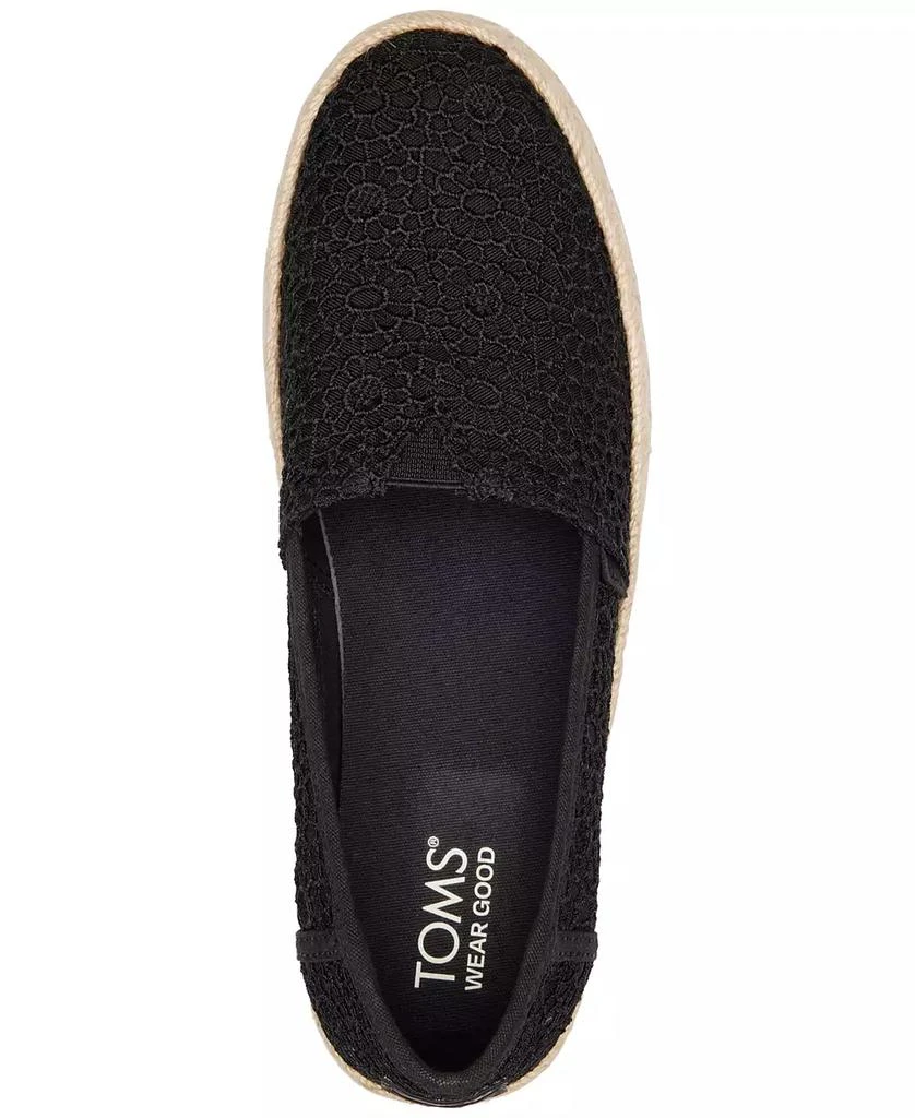 TOMS Women's Valencia Moroccan Crochet Platform Espadrilles 4