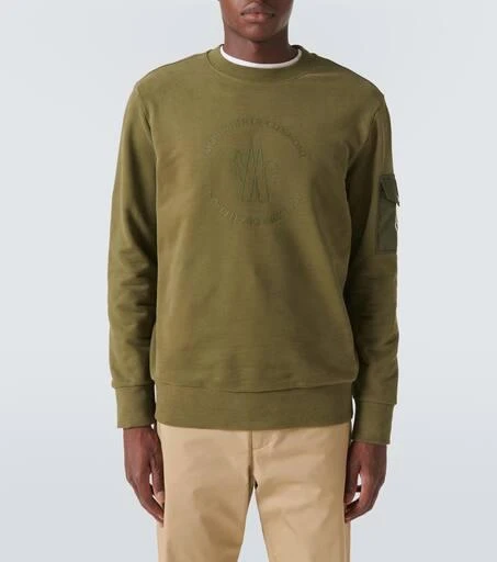 Moncler Logo cotton jersey sweatshirt 3