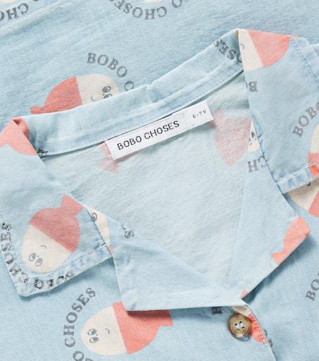 BOBO CHOSES Morning Egg denim shirt