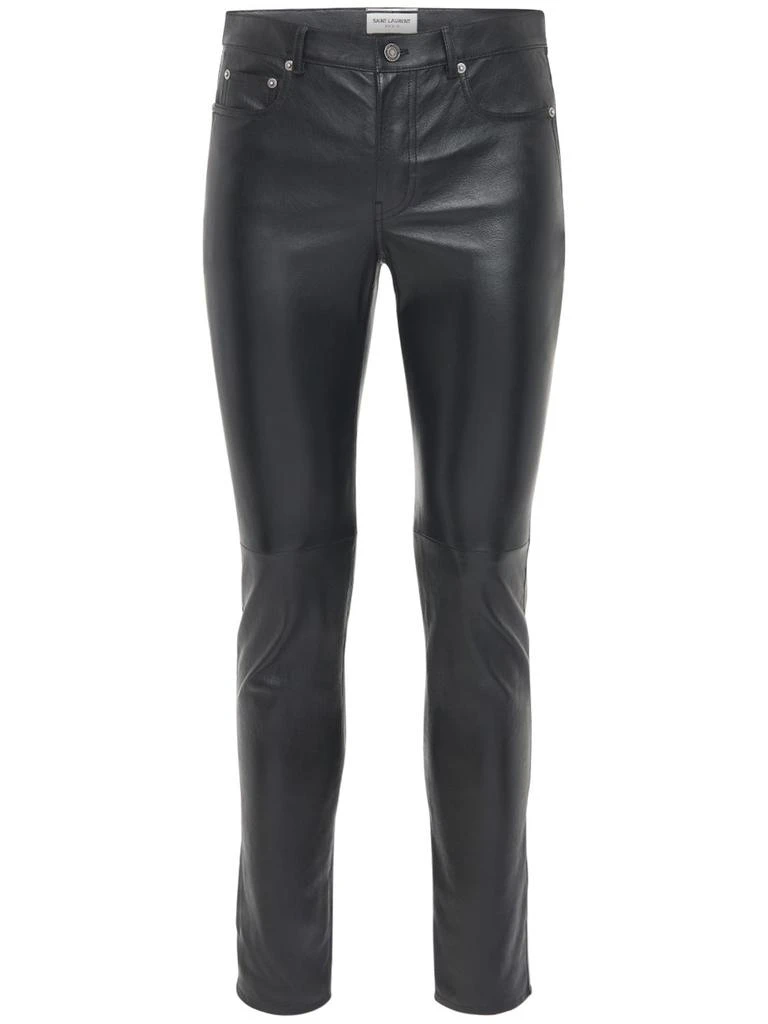 SAINT LAURENT 15.5cm Skinny Leather Pants 1