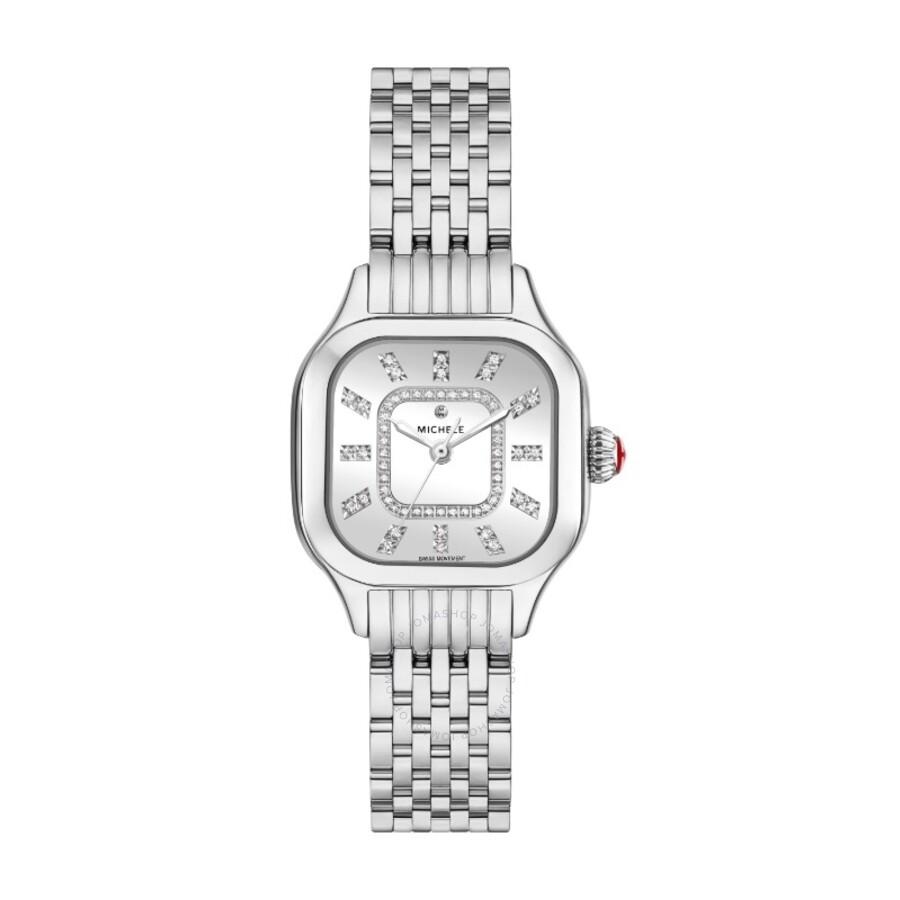 Michele Meggie Quartz Diamond Silver Dial Ladies Watch MWW33B000012