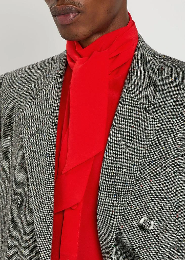 Valentino Tie silk-crepe shirt 5