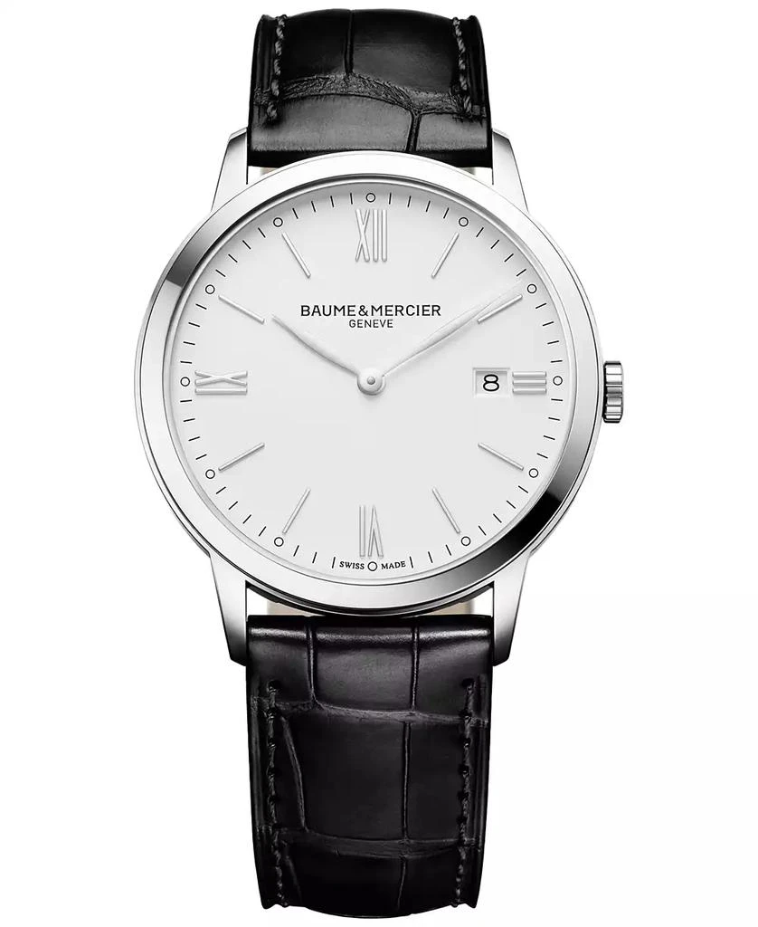 Baume & Mercier Men's Swiss Classima Black Leather Strap Watch 40mm M0A10323 1