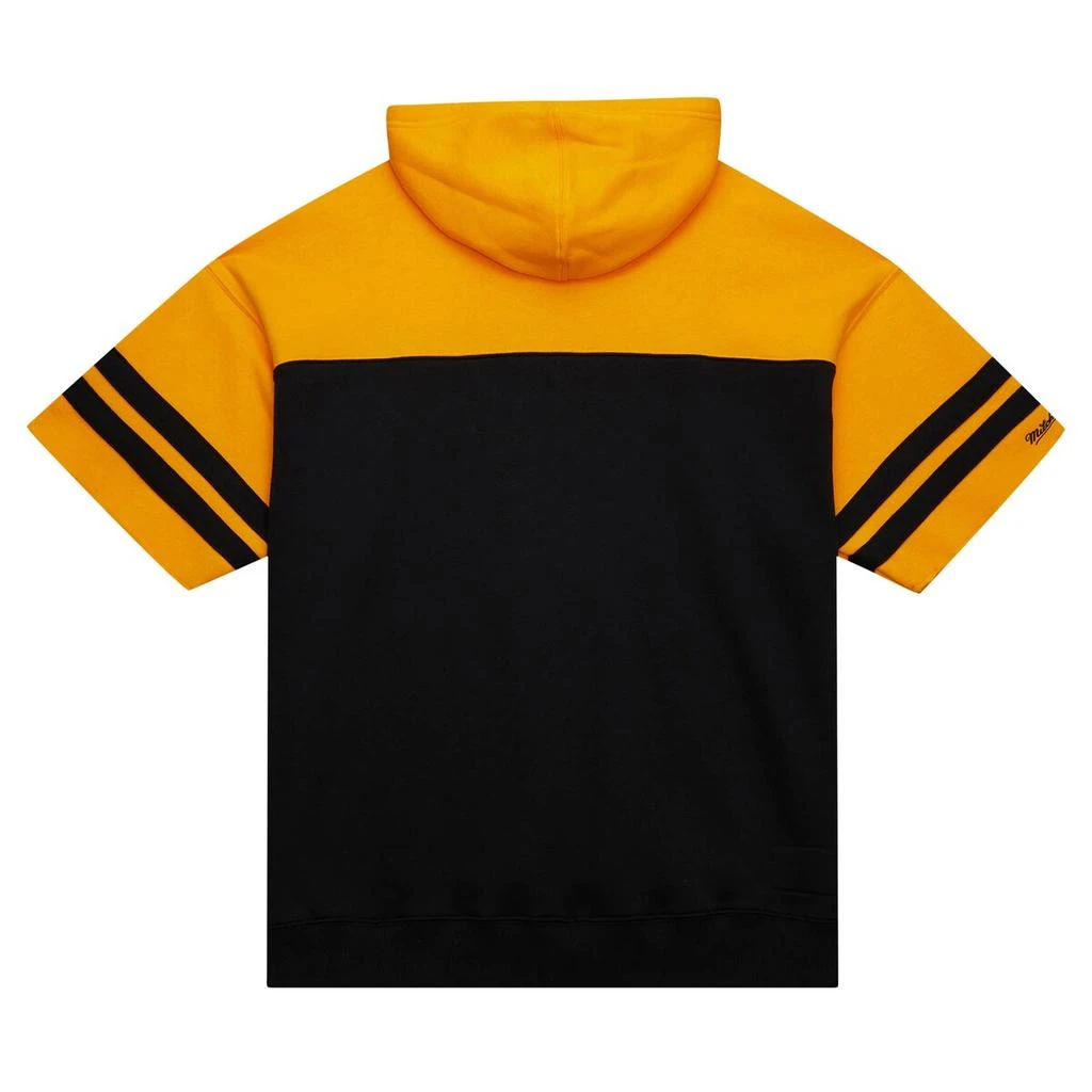Mitchell & Ness Mitchell & Ness Steelers Off Field Vintage Logo S/S P/O Hoodie - Men's 2