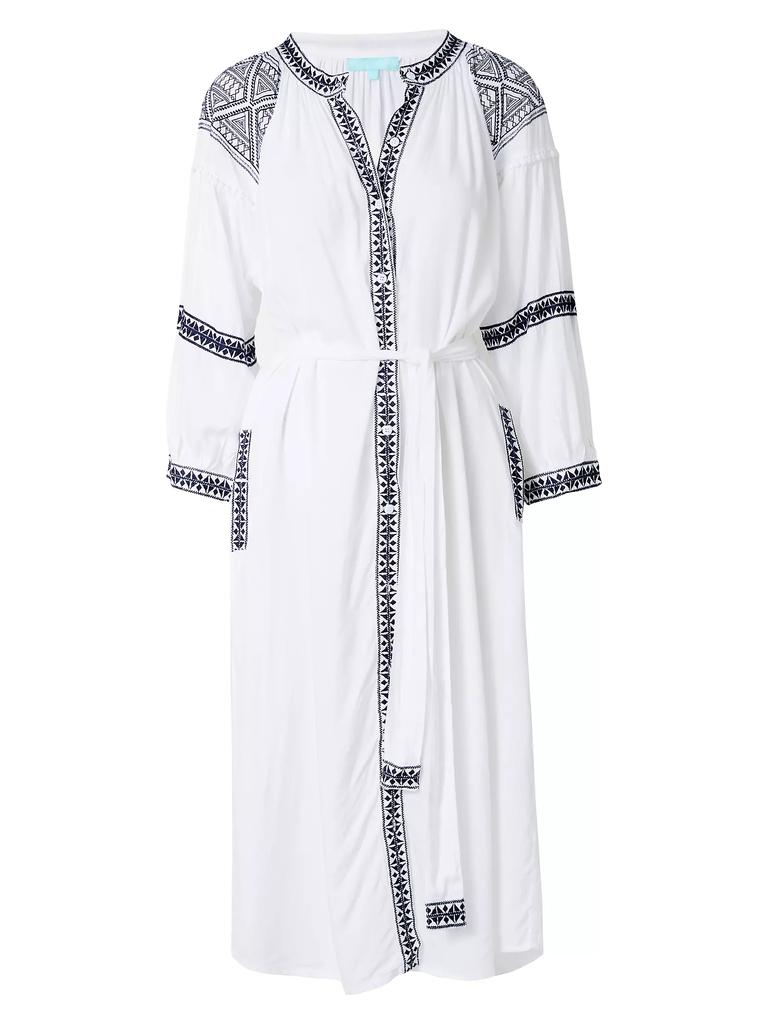 Melissa Odabash Ally Embroidered Caftan Cover-Up