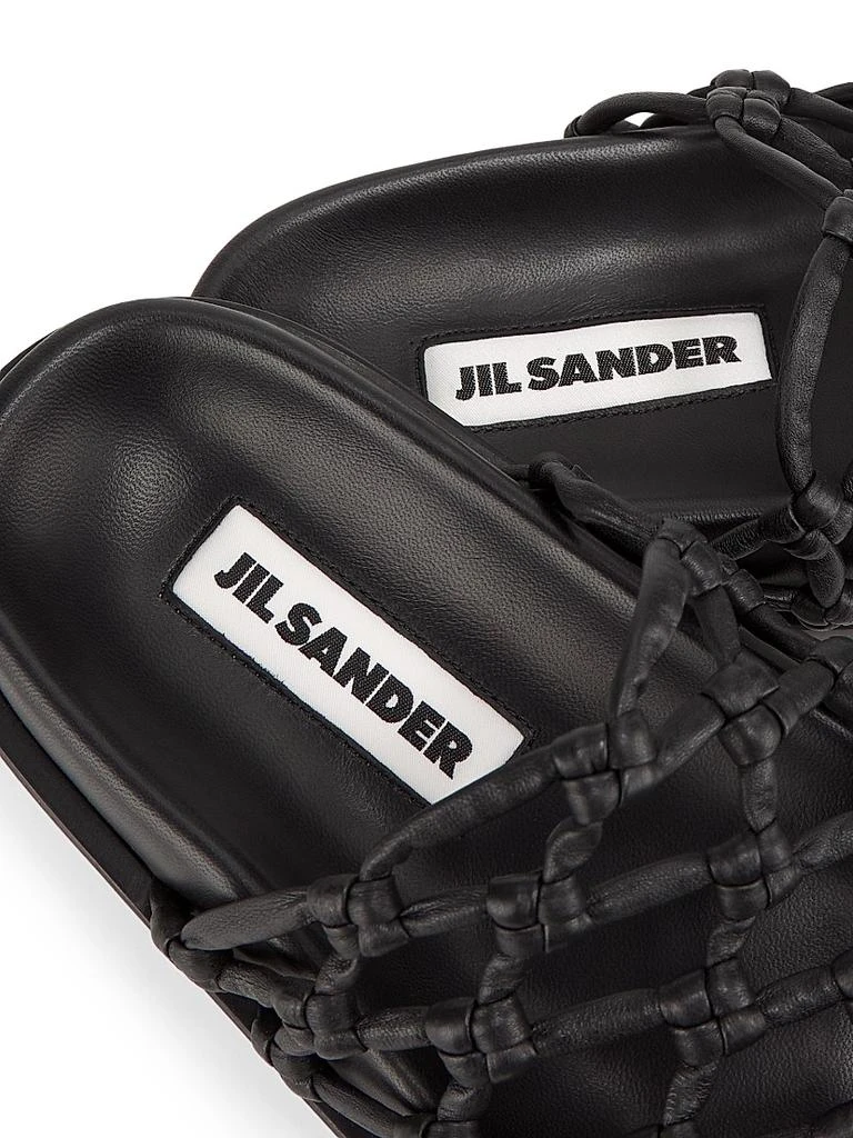 Jil Sander Woven Leather Sandals 6