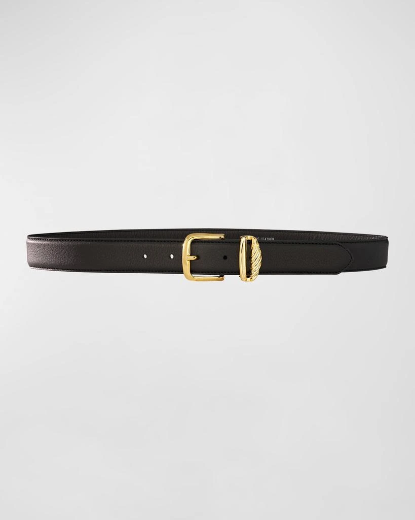 Aureum Collective No. 3 French Rope Buckled Leather Belt 1
