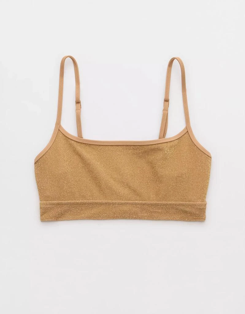 Aerie Aerie Sparkle Straight Scoop Bikini Top 3