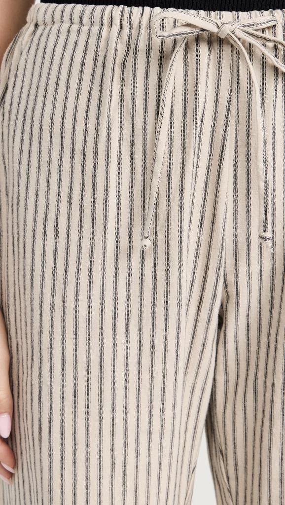 DONNI The Linen Stripe Drawstring Pants 5