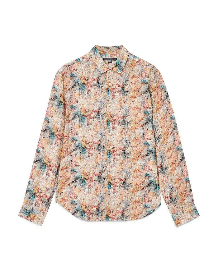 John Varvatos Luca Regular Fit Linen Shirt 7