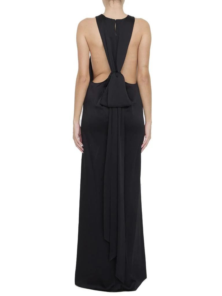 Yves Saint Laurent Saint Laurent Back-Tie Sleeveless Dress 2