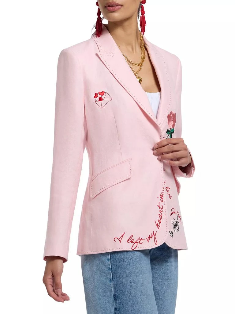 Robert Graham Penelope Linen Herringbone Jacket 4