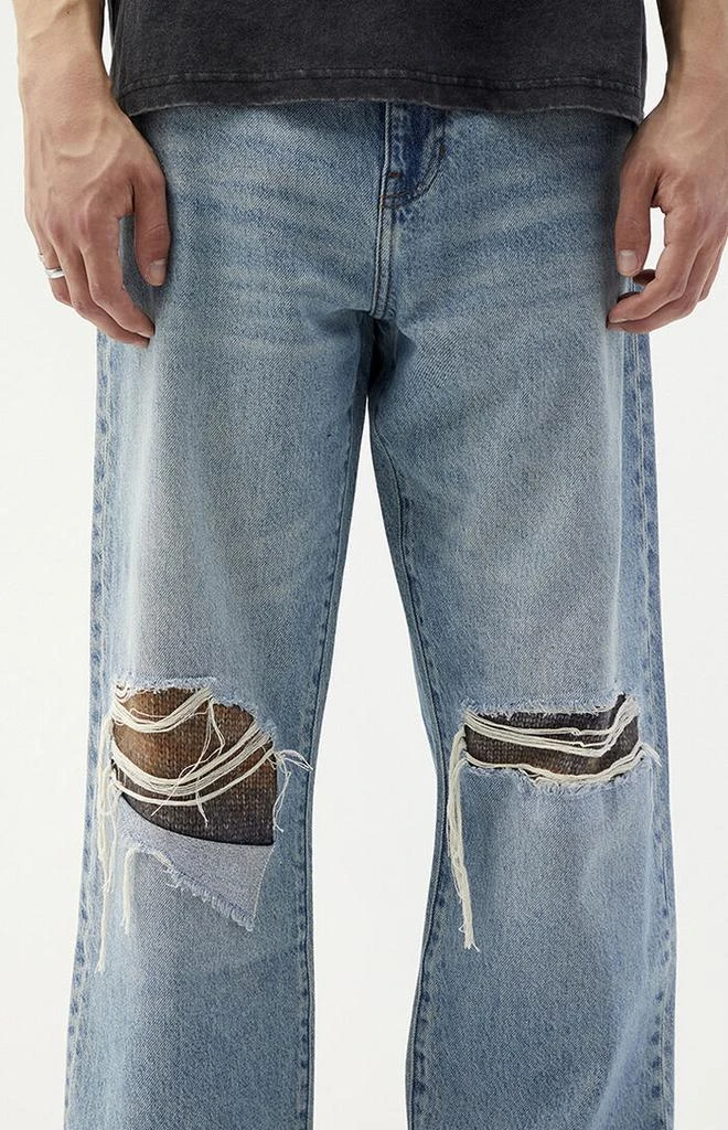 PacSun Dylan Baggy Jeans Panel Medium Blue 4