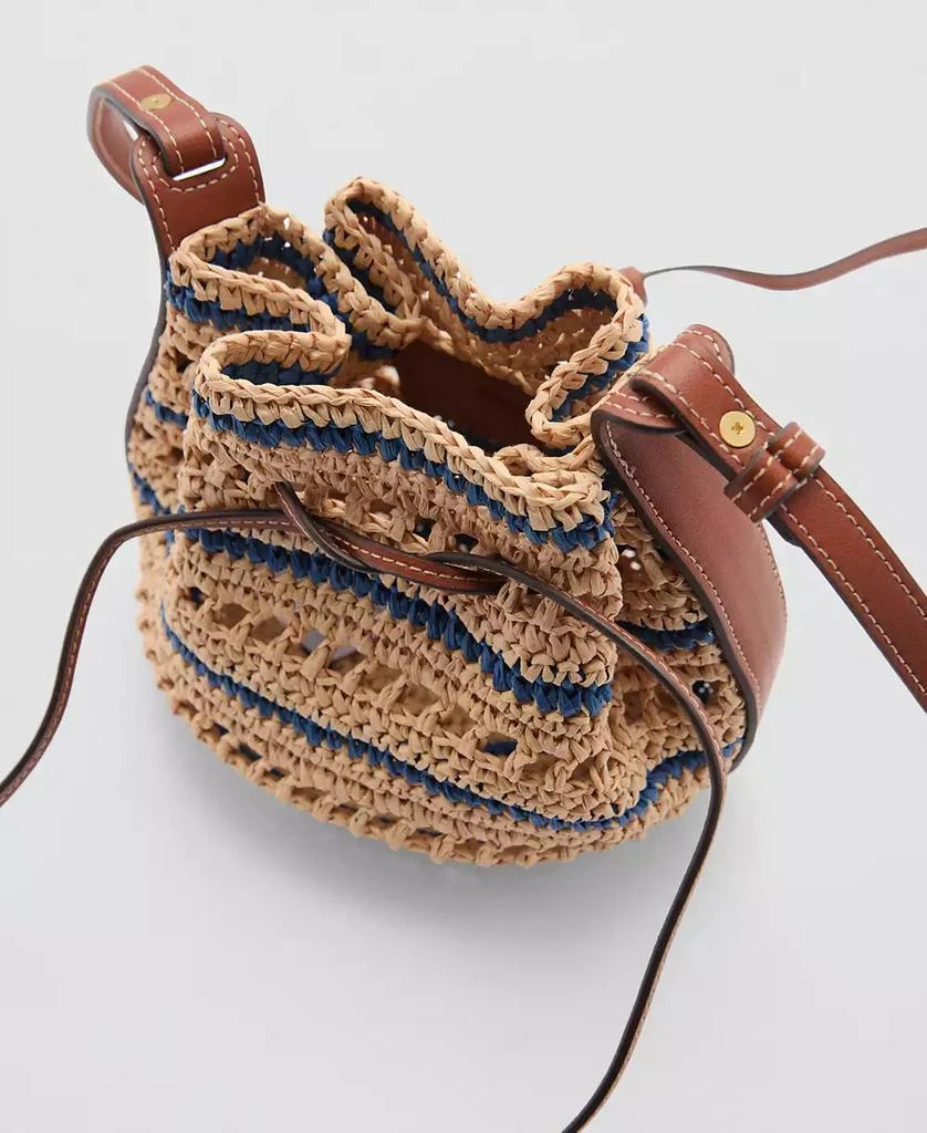 Mango Women's Combined Natural Fibre Bag 4