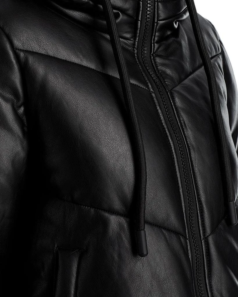 Andrew Marc Faux Leather Puffer Jacket 5