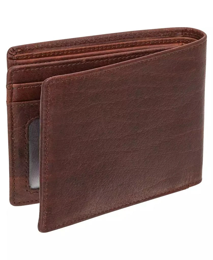 Mancini Leather Goods Men's Buffalo RFID Secure Center Wing Billfold Wallet 2