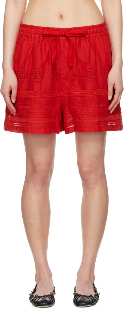 Isabel Marant Red Damina Shorts 1