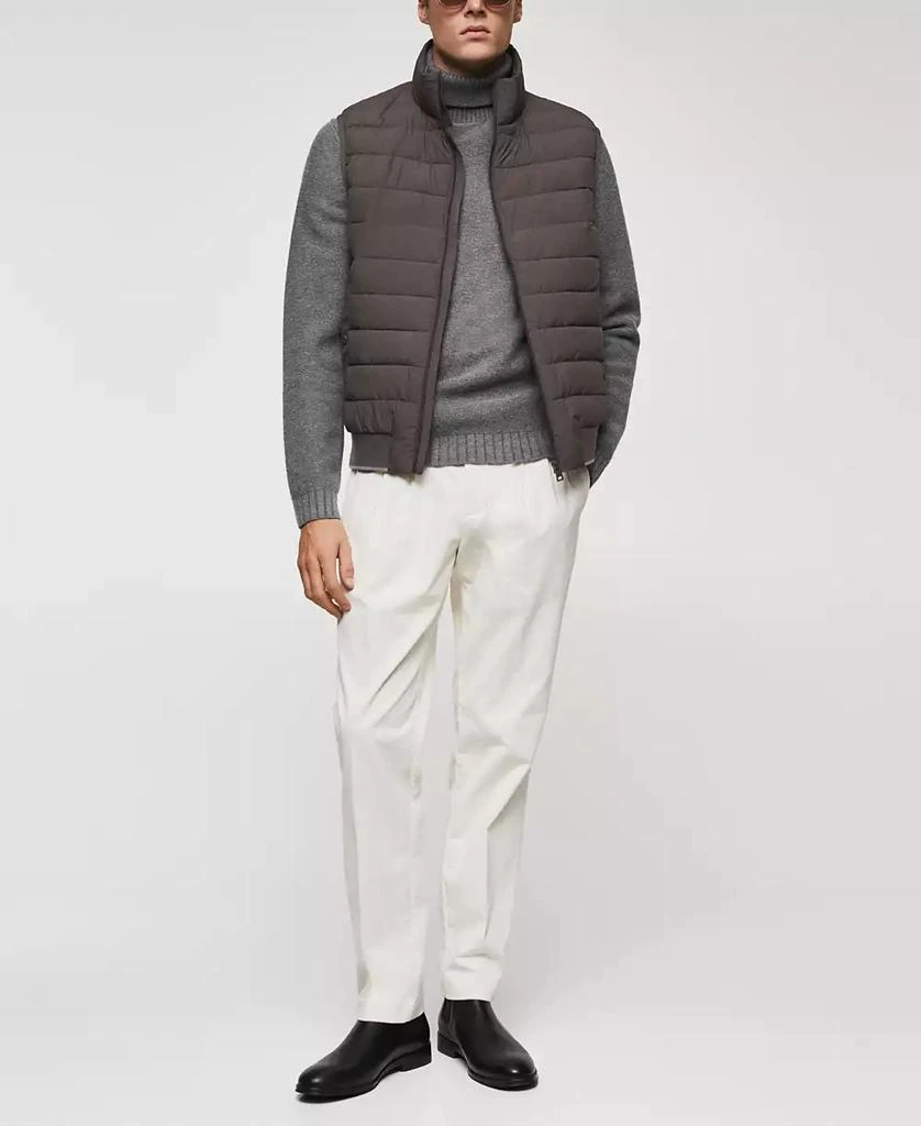 Mango Men's Ultralight Water-Repellent Quilted Vest 12