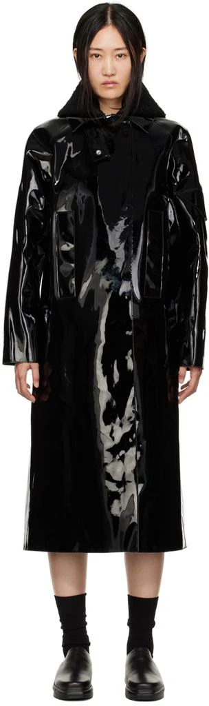 1017 ALYX 9SM Black Hooded Coat 1