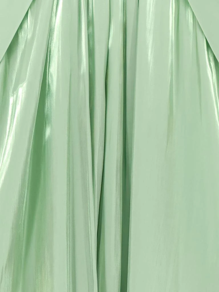 ACTUALEE Flared satin long dress 4