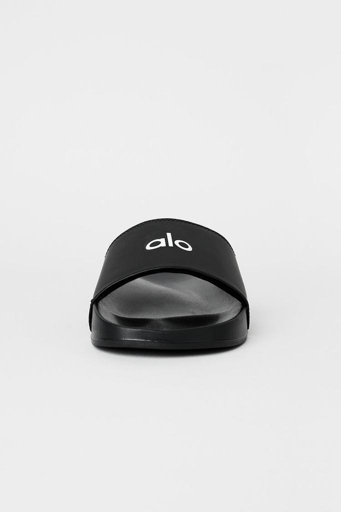Alo Unisex It Slide - Black/White - Sandals - Free Shipping