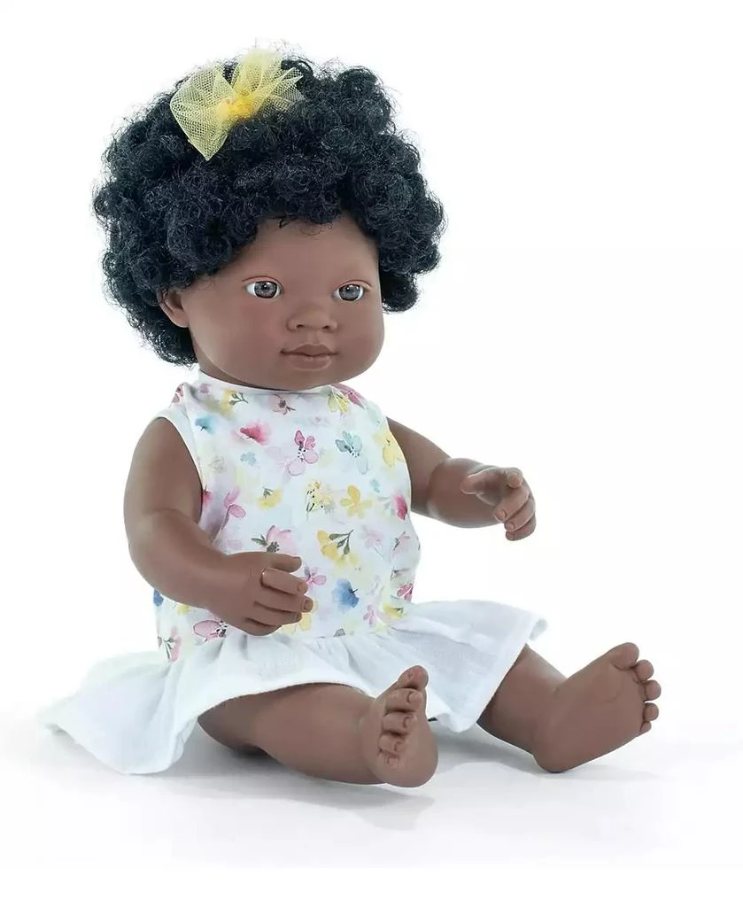 MINILAND My Friends and Me Collection African Baby Girl Doll with Black Hair - 15"