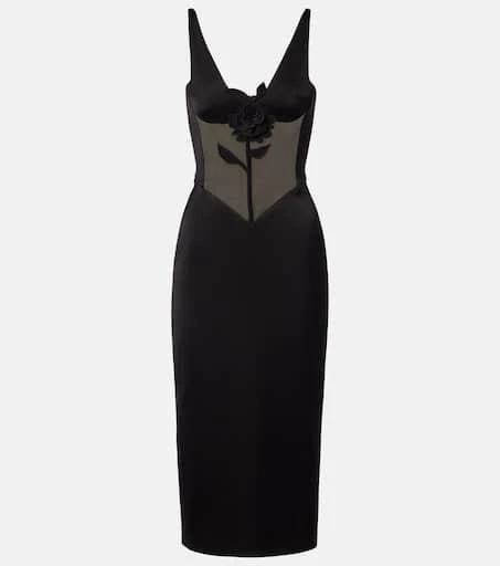 David Koma Floral-appliqu satin and taffeta gown - Dresses & Skirts - Free  Shipping - BeyondStyle