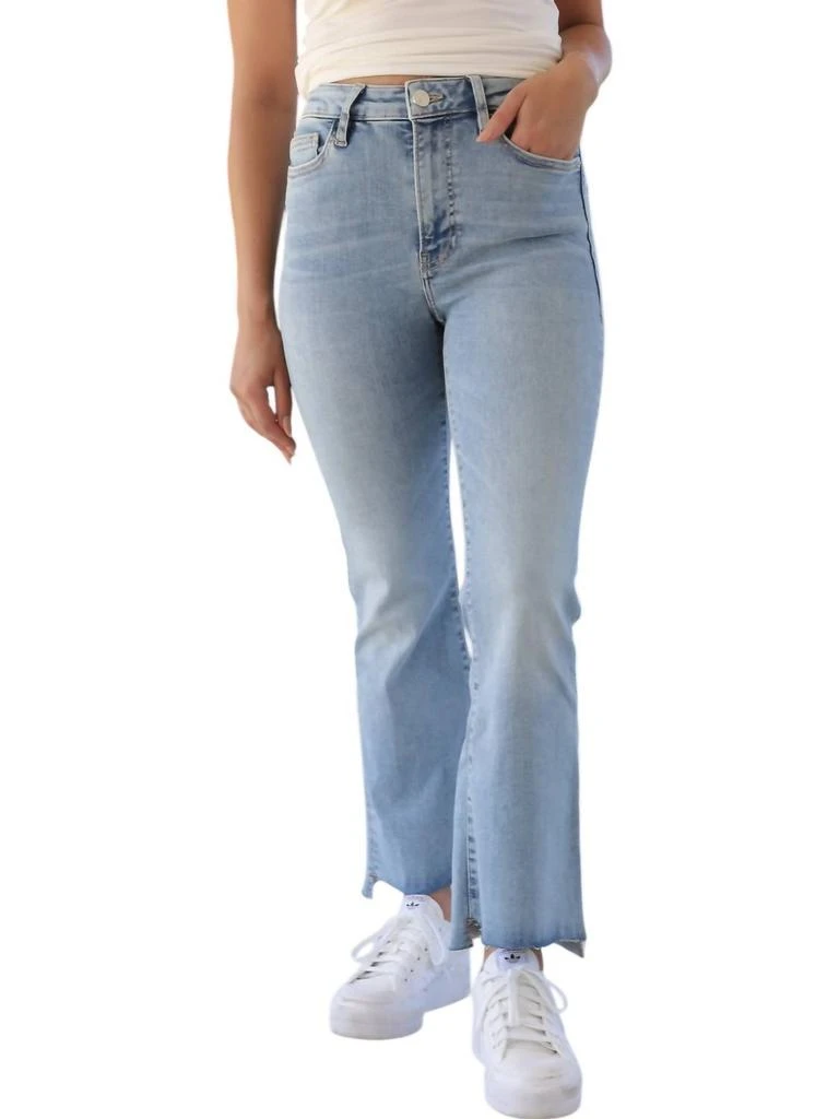 FRAME Le Crop Mini Boot Step Fray Jeans In Colorado 1