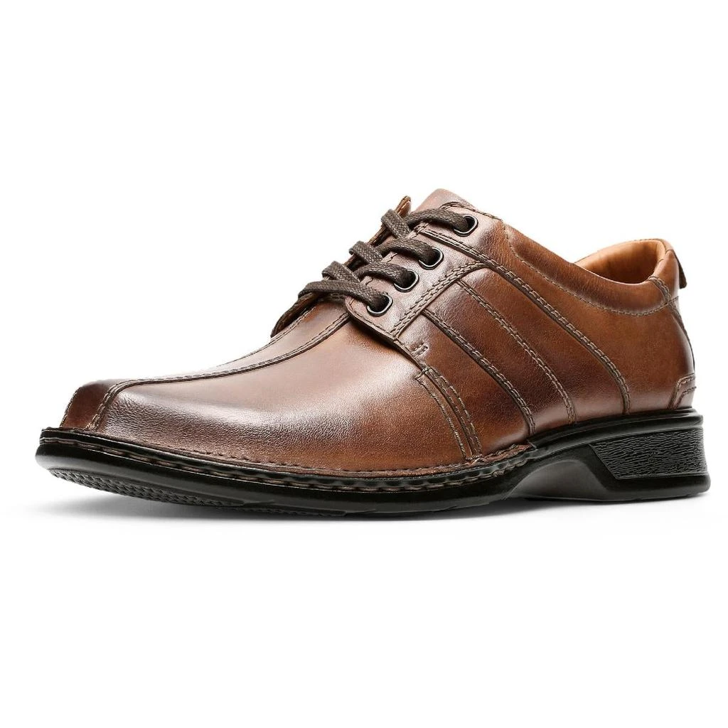 Clarks Touareg Vibe Mens Leather Distressed Oxfords 2