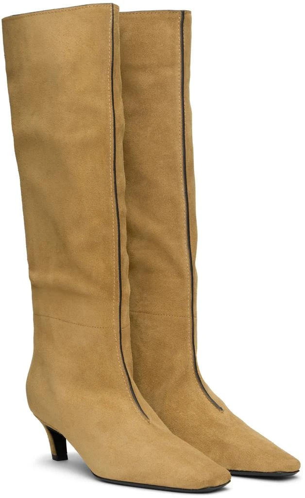 Totême Tan 'The Wide Shaft' Boots 4
