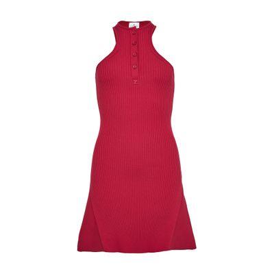 courreges Scuba rib knit dress