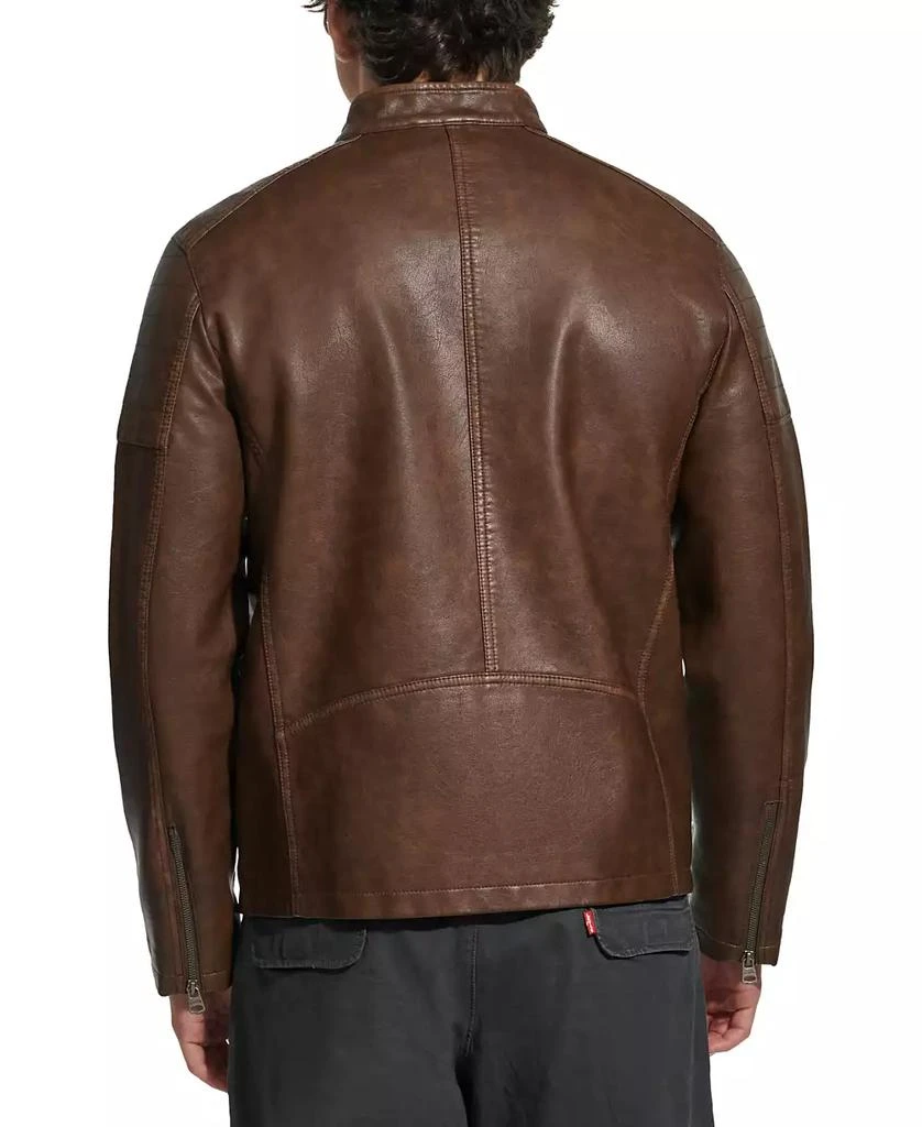 Levi's Men's Faux Leather Racer Jacket 2