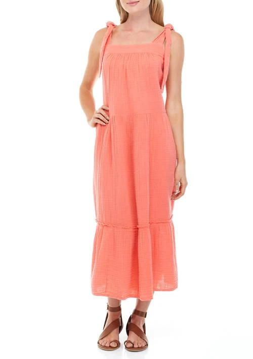 Wonderly Petite Sleeveless Tiered Gauze Maxi Dress%09%09%09%09%09%09%09 1