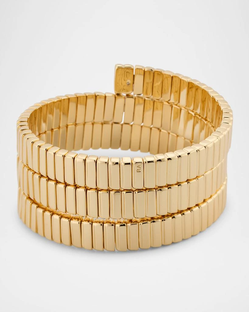 Roxanne Assoulin The Flat Cobra Triple Wrap Bracelet, Gold