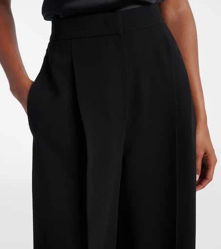 Max Mara Laccato high-rise cady wide-leg pants 4