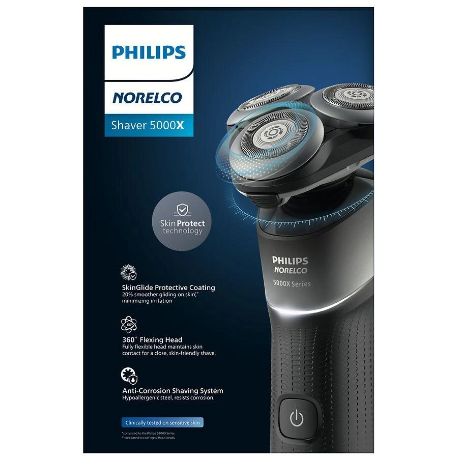 Philips Norelco Shaver 5000X Rechargeable Wet & Dry Shaver with Precision Trimmer X5004/84 3