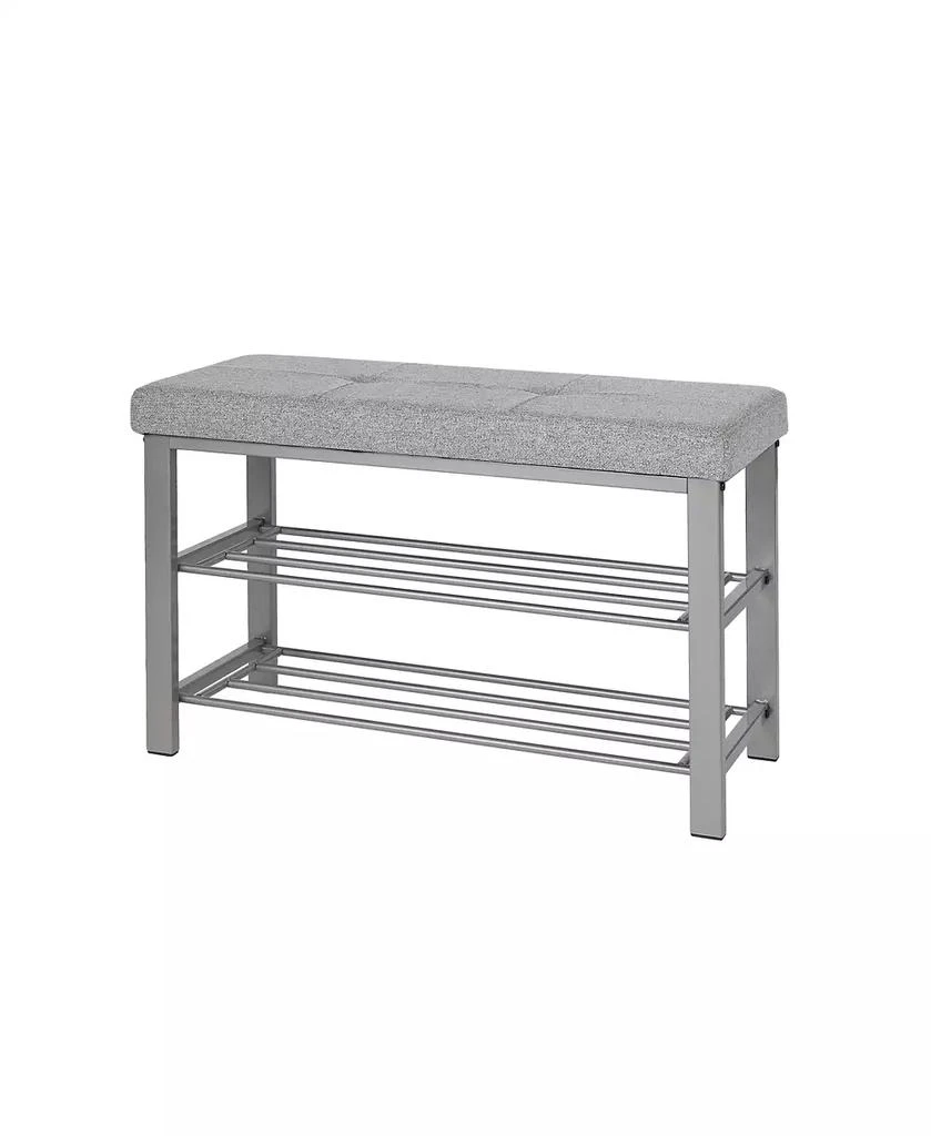 Neatfreak Fabric Upholstered Shoe Storage Bench 1