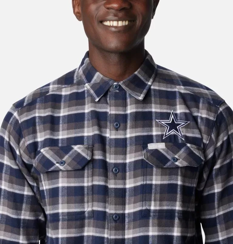 Columbia Columbia Men's Flare Gun  Flannel Long Sleeve Shirt - Dallas Cowboys- 4