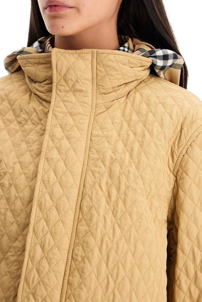 Burberry quilted jacket with removable hood 4